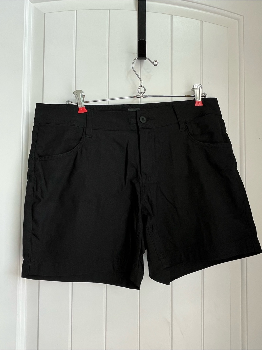 prAna Black Button-Front Shorts size 10/5